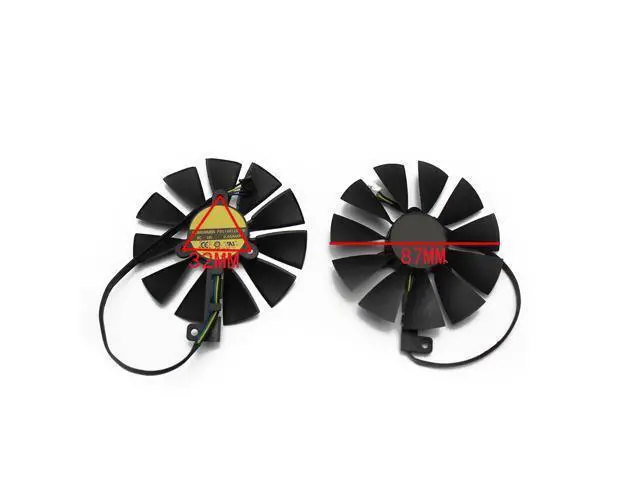 Alt view image 3 of 6 - 87mm FDC10U12S9-C 4Pin RTX2080 GPU Card Cooler Fans ASUS Gece RTX 2080 GAMING Card Fan