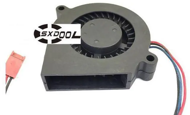 Alt view image 2 of 3 - EVERCOOL 6CM 6015 12V 0.12A double ball bearing 3-wire blower turbo cooling fan EFC-06C12H
