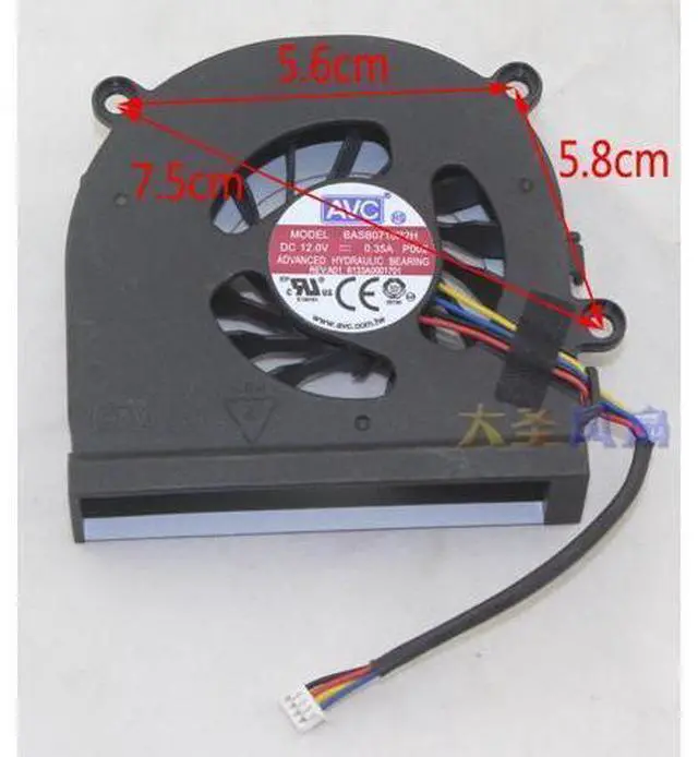 Main image of NEW original AVC BASB0715R2H P002 12.0v 0.35A cooling fan For Lenovo IdeaCentre B325 B320 CPU fan