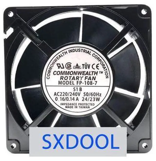 Main image of FP-108-7 12738 AC220V 127mm 12.7cm 220V Dual Ball Bearing 127X127X38mm Industrial Case Cabinets Cooling Fan