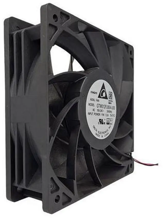 Main image of IP54 High Speed AC Computer Cooling Fan 120mm 12cm New Delta GTW012FU804-U00 AC 100-230V 11W 12038 120X120X38mm 4200RPM 145CFM