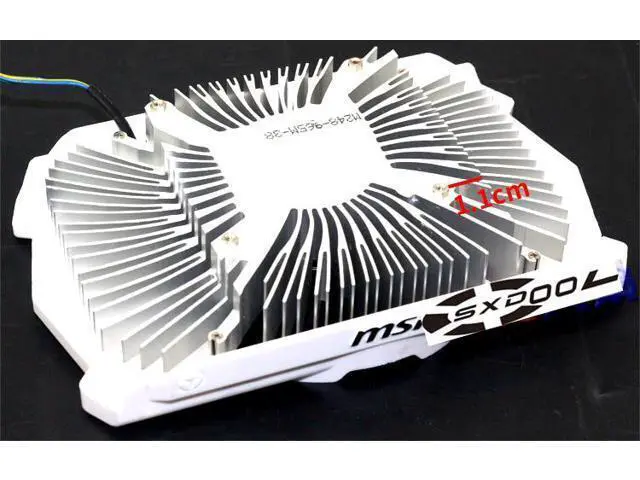 Alt view image 3 of 4 - For MSI GTX 950 58*58mm 48*48mm hole pitch XY-D09015S graphics card radiator & fan (58mm)