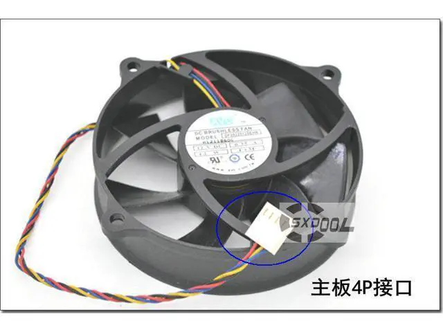 Alt view image 3 of 7 - AVC DF0922512SEHN DC12V 0.35A 9025 round CPU fan 9.5cm chassis fan 4-pin PWM hydraulic bearing cooling fan