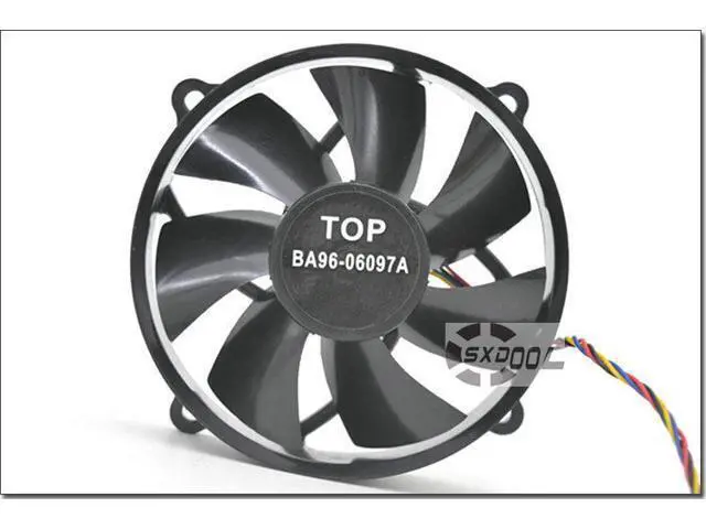 Alt view image 6 of 7 - AVC DF0922512SEHN DC12V 0.35A 9025 round CPU fan 9.5cm chassis fan 4-pin PWM hydraulic bearing cooling fan