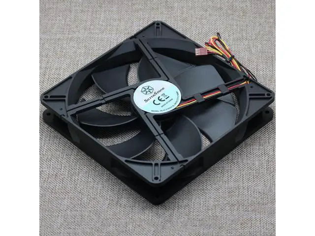 Alt view image 3 of 5 - SILVERSRONE RL4Z S1803212L-3M 12V 0.15A 18CM 180mm x 32mm three-wire cooling fan