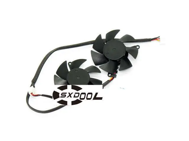Alt view image 3 of 3 - For MSI R6450 6570 6670 Blizzard V5 graphics card fan 45mm,Hole distance: 39*39*39mm (2P&3P with one point and two connections) wiring cooler master FY04510H12SAA 12V 0.20A