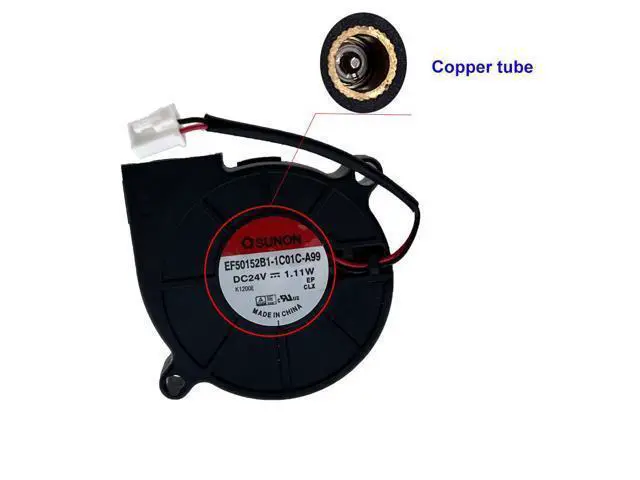 Alt view image 3 of 6 - Original Sunon 3D Printer Blower Fan 5015 DC 24V 1.11W Dual Ball Bearing Fan Centrifugal Cooling Turbo Fan 50X50X15mm 5015S