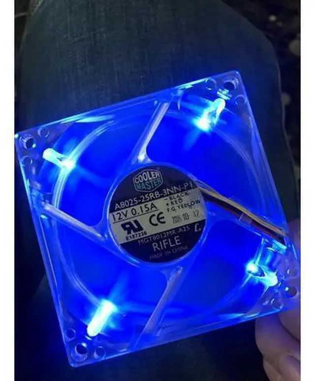 Main image of Desktop computer 8cm chassis fan power supply radiator led fan mute 12V 8025 80MM COOLER MASTER A8025-25RB-3NN-PI MGT8012MR-A25 3-wire