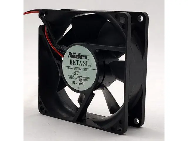 Alt view image 2 of 4 - D08T-24TS4 09 24v 0.26A 8cm Nidec 8025 high air volume inverter chassis fan