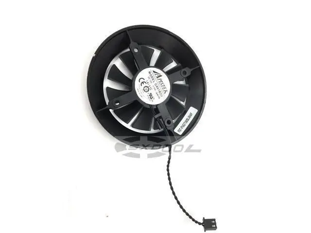 Alt view image 4 of 5 - For NVIDIA GTX650 GTX1050TI graphics card fan round ball bearing fan GA61S2U 12V