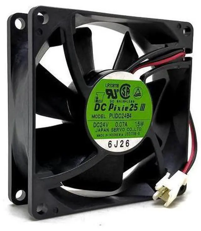 Main image of PUDC24B4 80mm 8025 DC 24V 0.07A 8cm Mute Silent Quiet Industrial Equipment Packer Power Supply Chassis Fan