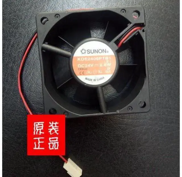 Main image of KDE2406PTB1 SUNON 24V 2.6W 6cm 6025 ball bearing inverter fan 2-wire 2-pin