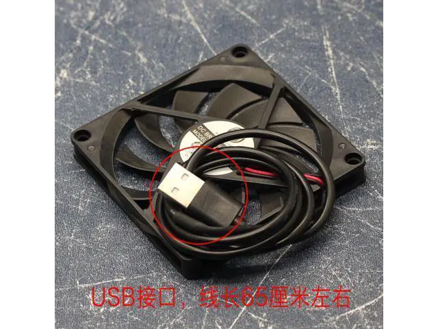 Alt view image 3 of 3 - POWER LOGIC power PLA08010S05L 5V 0.15A 8 cm 8010 USB connector cooling fan
