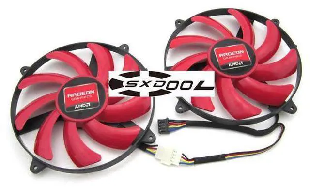 Main image of 1 Pair ffor NTK FD7010H12S ultra-thin graphics card fan mounting Diameter 85mm 4-wire PWM fan