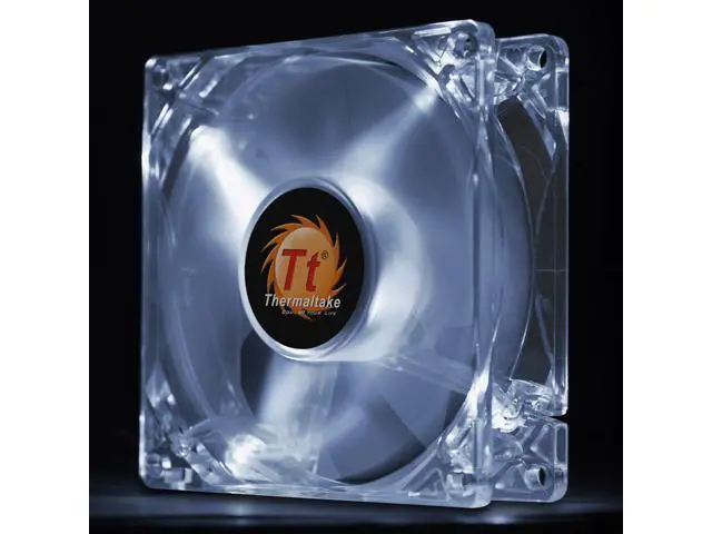 Main image of Tt desktop computer host CPU cooling fan Pure 8cm white light fan mute air volume mute energy saving TT-8025 A8025M12S DC12V 0.14A