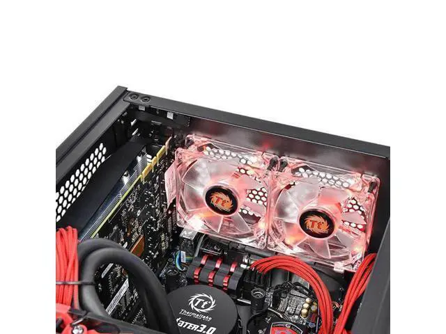 Alt view image 5 of 7 - Tt desktop computer host CPU cooling fan Pure 8cm white light fan mute air volume mute energy saving TT-8025 A8025M12S DC12V 0.14A