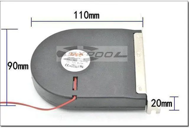 Alt view image 3 of 7 - New turbo fan PCI graphics card exhaust fan server chassis cooling fan high air volume Molex 4D plug