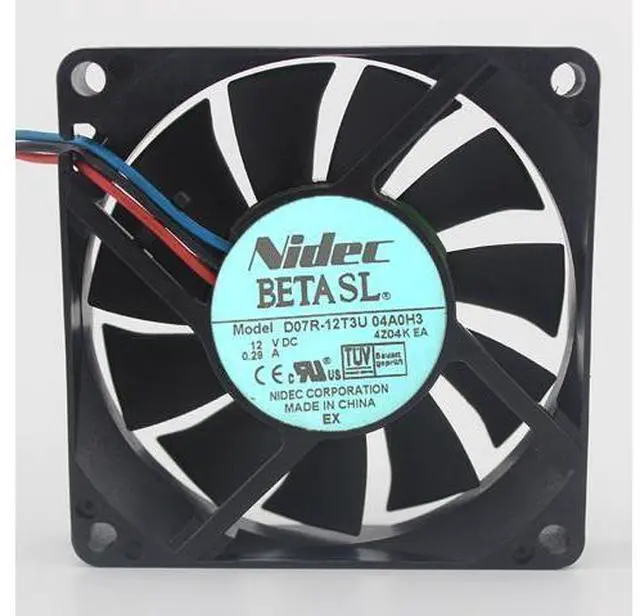 Main image of New CPU Fan Nidec D07R-12T3U 12V 0.29A 7015 70mm x 15mm 4 pin PWM Long Wire case cooler chassis fan hydraulic bearing cooling fan - Ethereum Mining ETH