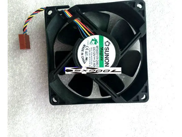 Alt view image 3 of 4 - Original SUNON MF80201VX-Q060-S99 80mm 8020 For DELL W52D3 OPTIPLEX 3050 MT case cooling fan DC12V 2.4W 4-wire