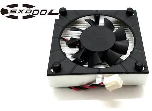 Main image of For Lenovo R5 235 I2656 I3680 I358 I4165 I4367 graphics card radiator fan, 52mm x 52mm x 12mm, diagonal screw distance 60mm