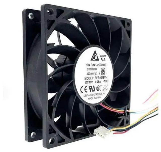 Main image of FFB0948VH HW P/N 32030033 DC 48V Fan ,for Delta Electronics 9225 92mm Server Inverter Cooling Fan Dual Ball Bearing 3600RPM