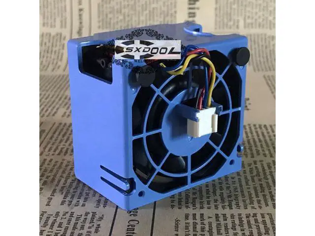 Alt view image 4 of 5 - Original server fan 2B06038B12S 23.10535.001 fan with blue basket holder , AVC 6cm 6038 DC12V 1.8A a large air cooler 4wires PWM cooling fan