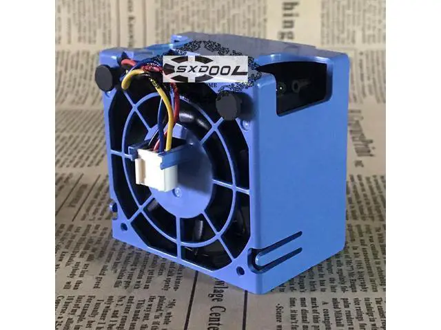 Alt view image 5 of 5 - Original server fan 2B06038B12S 23.10535.001 fan with blue basket holder , AVC 6cm 6038 DC12V 1.8A a large air cooler 4wires PWM cooling fan