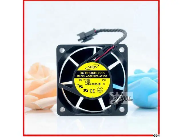 Main image of Original ADDA AD0624VB-A71GP 24V 0.25A 6025 6CM 2-wire 2-pin cooling fan