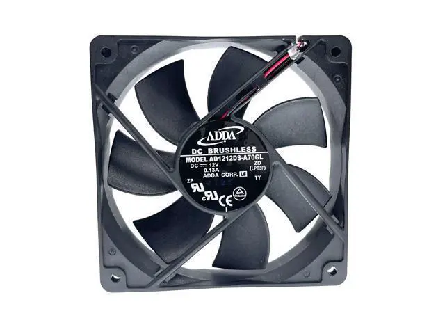Alt view image 3 of 5 - Mute Silent Quiet 120mm 12cm Computer Case Cooling Fan,for ADDA AD1212DS-A70GL 120X120X25mm DC 12V 0.13A 1800RPM 75CFM 34DBA