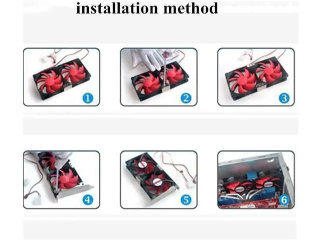 Alt view image 4 of 6 - Chassis Fan Bracket, Graphics Card Cooling Fan Bracket, Chassis Graphics Card Fan Universal Bracket,Graphics Card Radiator Bracket Computer Chassis Support 8cm/9cm case Fan Support