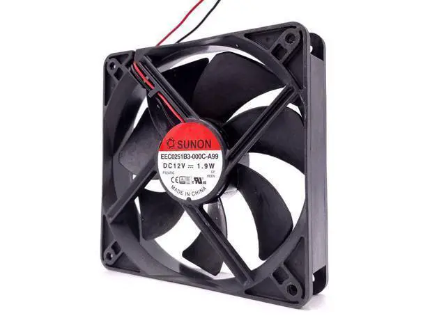 Alt view image 3 of 5 - 120mm Mute PC Case Cooling Fan,for Sunon EEC0251B3-000C-A99 120X120X25mm DC 12V 1.9W 12025 Low Noise Quiet Silent Cooler