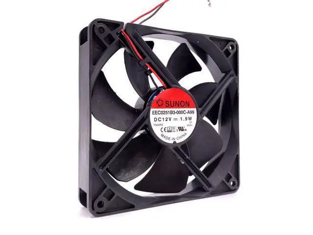 Alt view image 4 of 5 - 120mm Mute PC Case Cooling Fan,for Sunon EEC0251B3-000C-A99 120X120X25mm DC 12V 1.9W 12025 Low Noise Quiet Silent Cooler