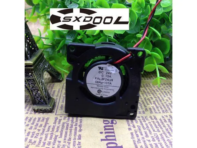 Alt view image 3 of 4 - Original 5CM turbo blower cooling fan DC 24V 0.15A FAL3F24LH 2-lead wire