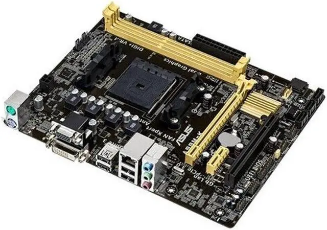 Alt view image 2 of 2 - ASUS A58M-K Socket FM2/FM2+ DDR3 32GB Micro ATX Motherboard