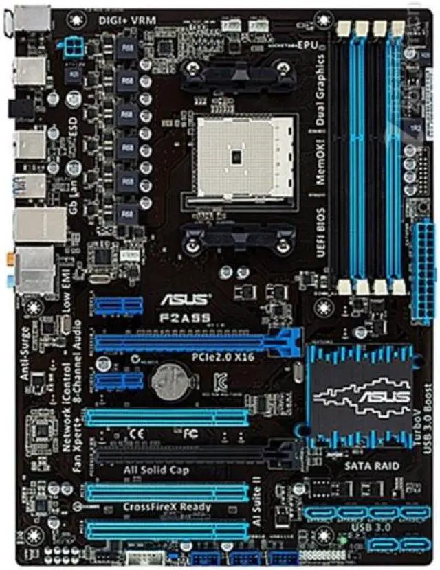 Main image of ASUS F2A55 Socket FM2 DDR3 64GB ATX Motherboard