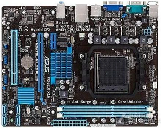 Main image of ASUS M5A78L-M LX3 PLUS Socket AM3+ AMD 760G DDR3 16GB Micro ATX Motherboard