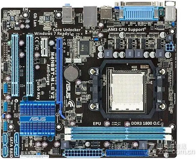 Main image of ASUS M4N68T-M LE V2 Socket AM3 DDR3 16GB Micro ATX Motherboard