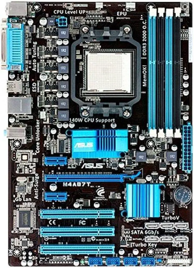 Main image of ASUS M4A87T Socket AM3 DDR3 16GB ATX Motherboard