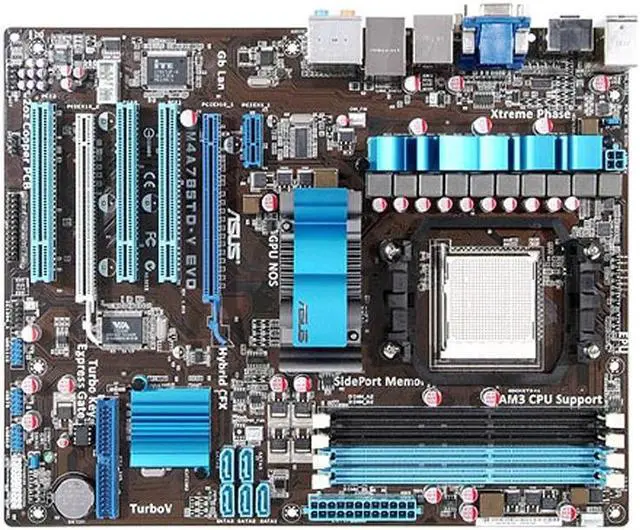 Alt view image 3 of 4 - ASUS M4A785TD-V EVO Socket AM3 DDR3 16GB ATX Motherboard