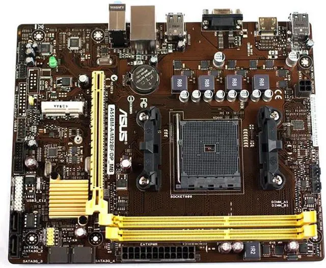 Main image of ASUS A58M-A/M32BF/DP_MB Socket FM2/FM2+ AMD A58 DDR3 32GB Micro ATX Motherboard