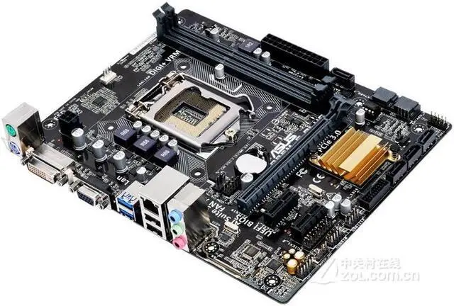 Alt view image 2 of 3 - ASUS B85M-F PLUS LGA 1150 DDR3 16GB Micro ATX Motherboard