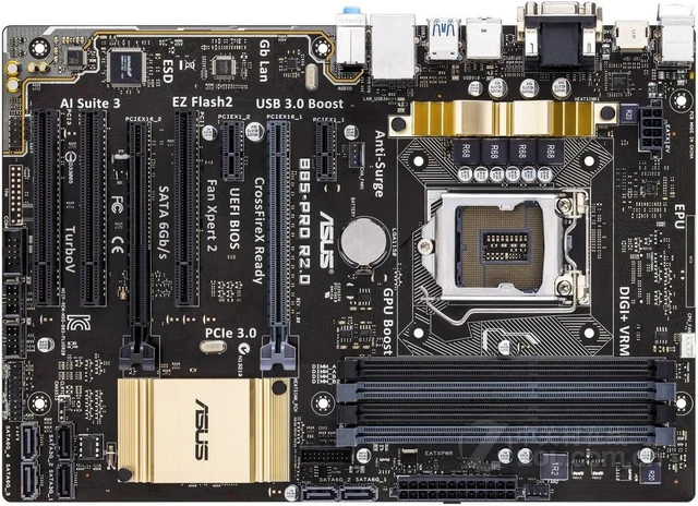 Main image of ASUS B85-PRO R2.0 LGA 1150 Intel B85 DDR3 32GB ATX Motherboard
