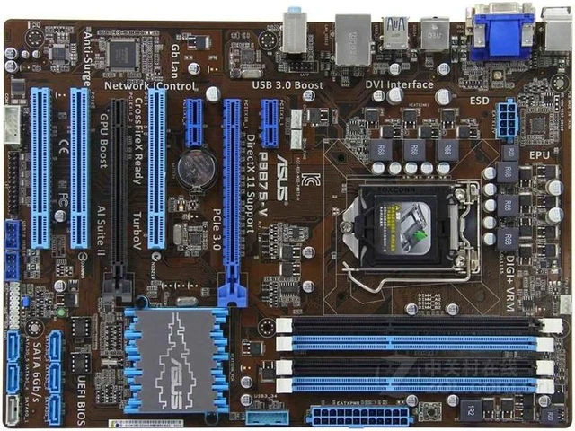 Main image of ASUS P8B75-V LGA 1155 Intel B75 DDR3 32GB ATX Motherboard