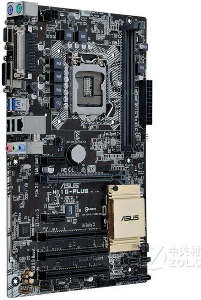 Alt view image 2 of 4 - ASUS H110-PLUS LGA 1151 Intel H110 DDR4 32GB ATX Motherboard