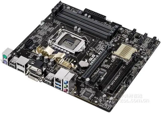 Alt view image 2 of 3 - ASUS B85M-E R2.0 LGA 1150 DDR3 32GB Micro ATX Motherboard