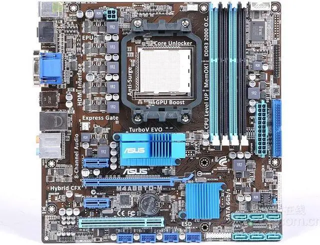 Alt view image 2 of 5 - ASUS M4A88TD-M Socket AM3 DDR3 16GB Micro ATX Motherboard