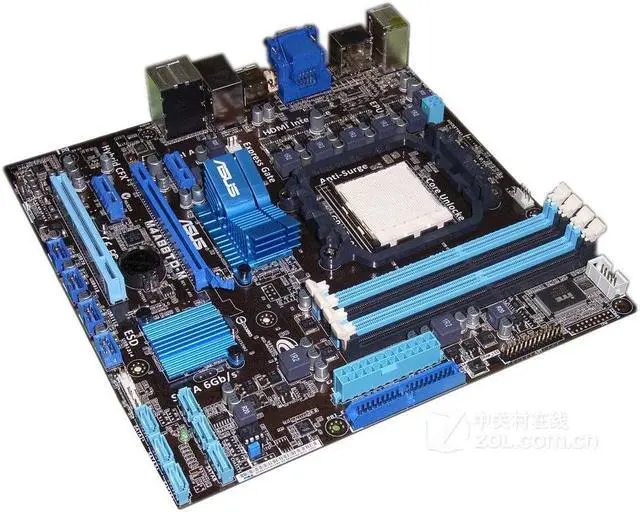 Alt view image 3 of 5 - ASUS M4A88TD-M Socket AM3 DDR3 16GB Micro ATX Motherboard