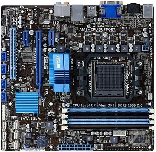 Main image of ASUS M5A88-M Socket AM3+ DDR3 16GB Micro ATX Motherboard