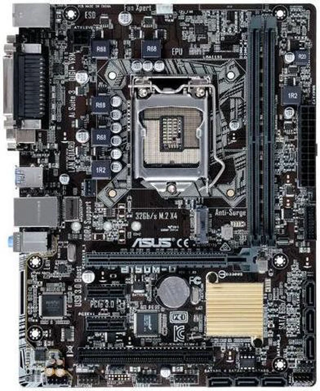Main image of ASUS B150M-D LGA 1151 Intel B150 DDR4 32GB Micro ATX Motherboard