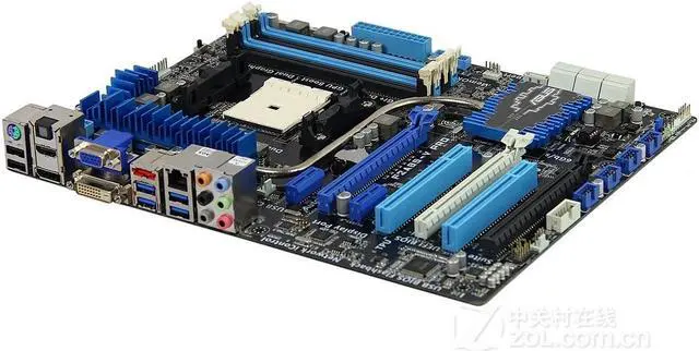 Alt view image 4 of 4 - ASUS F2A85-V PRO Socket FM2 DDR3 64GB ATX Motherboard